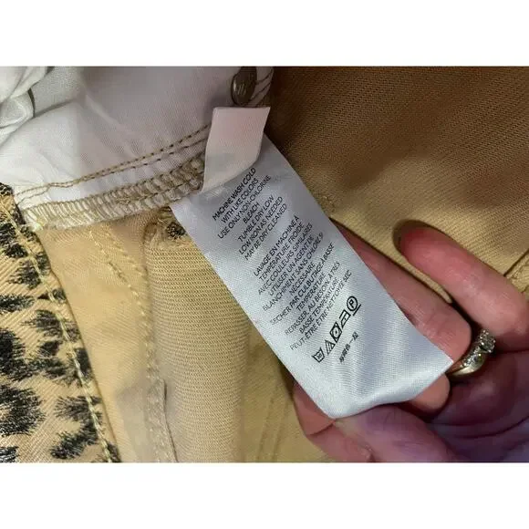 Free People We The Free Dog Town Cheetah Print High Waisted Boho Shorts Size 30 - Picture 13 of 14